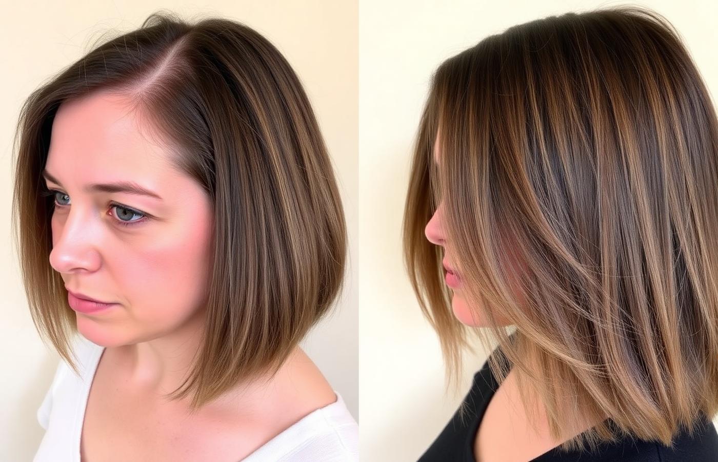 Before & after hair transformation