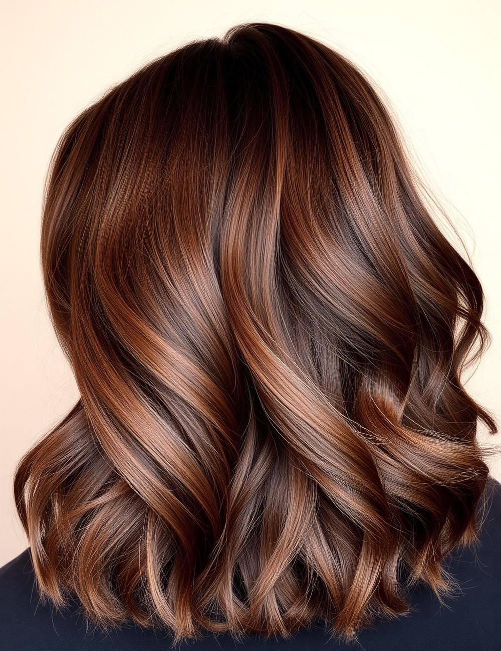 Glossy chestnut colour result
